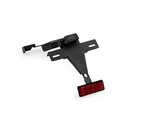Puig 4529N Supports de Plaque support de plaque en acier et polyamide avec inclinaison réglable, système de fixation sécurisé et design sportif, Noir