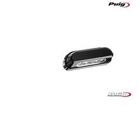 Puig 4645N Groupe d’éclairage LED compact homologué en boîtier plastique pour intégration sur support de plaque et haute visibilité, Noir