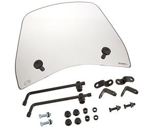 Puig 4873H Carenabrises Trafic et Urban bulle aérodynamique urbaine en polycarbonate de 3 mm avec profil arrondi et protection contre le vent pour la conduite quotidienne, Fumé
