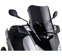 Puig 5015N Bulle V-Tech Line Touring en acrylique de 4 mm avec design aérodynamique anguleux pour une protection maximale et une réduction des turbulences, Noir