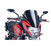 Puig 5249F Racing Film pour 2010-2014 Aprilia Shiver 750/argenté 750 ABS 2010-2014, fumé foncé Taille M