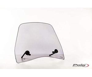 Puig 5858H Carenabrises Trafic et Urban bulle aérodynamique urbaine en polycarbonate de 3 mm avec profil arrondi et protection contre le vent pour la conduite quotidienne, Fumé