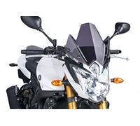 Puig 5872F Naked New Generation Sport sportive et aérodynamique en acrylique de 3 mm avec design surélevé qui améliore la protection et maintient une large visibilité, Fumé Foncé