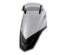 Puig 5908H Bulle Touring avec visière Haute et aérodynamique en Acrylique Haute résistance aux Chocs avec visière réglable Qui améliore la Protection et Le Confort en Conduite, Fumé