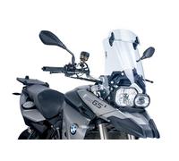 Puig 5914W Bulle Touring avec Visière Transparente conçue pour améliorer l’aérodynamique, augmenter la protection contre le vent et offrir plus de confort et de stabilité durant la conduite