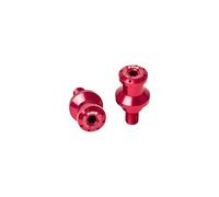 Puig 5922R Diabolos de bras oscillant en aluminium usiné et anodisé avec guide de béquille pour levage sécurisé et protection de l’ensemble, Rouge