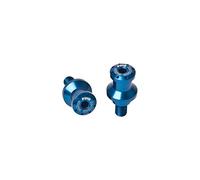 Puig 5923A Diabolos de bras oscillant en aluminium usiné et anodisé avec guide de béquille pour levage sécurisé et protection de l’ensemble, Bleu