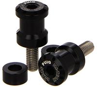 Puig 5923N Diabolos de bras oscillant en aluminium usiné et anodisé avec guide de béquille pour levage sécurisé et protection de l’ensemble, Noir