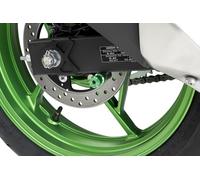 Puig 5923V Diabolos de bras oscillant en aluminium usiné et anodisé avec guide de béquille pour levage sécurisé et protection de l’ensemble, Vert