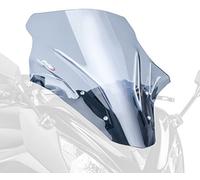 Puig 5998H Bulle Touring haut et aérodynamique en acrylique CN de 4 mm avec profil arrondi, zone supérieure plate et déflecteurs améliorant la protection, Fumé
