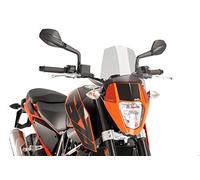Puig 6009H Naked New Generation Sport sportive et aérodynamique en acrylique de 3 mm avec design surélevé qui améliore la protection et maintient une large visibilité, Fumé