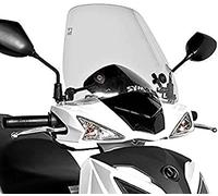 Puig 6012H Trafic and Urban Flyscreen aerodynamic urban polycarbonate screen, 3 mm thick, with rounded profile and wind protection for daily riding, Smoke