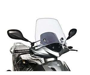 Puig 6013W Trafic and Urban Flyscreen aerodynamic urban polycarbonate screen, 3 mm thick, with rounded profile and wind protection for daily riding, Clear