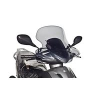 Puig 6027H City Touring Saute-Vent pour Scooter avec Protection renforcée Contre Le Vent et Les Conditions urbaines exigeantes, Fumé