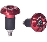 Puig 6222R Embouts de guidon Race design minimaliste ultraléger en aluminium anodisé pour un style sportif, Rouge
