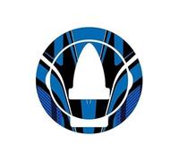 Puig 6296A Protections bouchon de réservoir protection adhésive au design sportif résistante aux impacts, rayures et rayons UV pour améliorer la protection et l’esthétique, Bleu