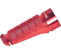 Puig 6301R Adaptateurs de repose-pieds pilote usinés en aluminium avec finition anodisée et réglage millimétrique pour un montage précis, Rouge