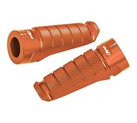 Puig Cale-pieds Racing 6301T – Adaptateurs aluminium usinés, anodisés, réglage millimétrique – Orange