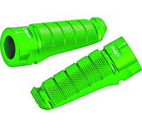 Puig 6301V Adaptateurs de repose-pieds pilote usinés en aluminium avec finition anodisée et réglage millimétrique pour un montage précis, Vert