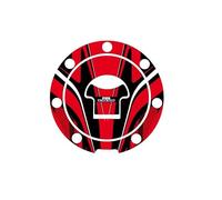 Puig 6308R Protections Bouchon de réservoir Protection adhésive au Design Sportif résistante aux impacts, Rayures et Rayons UV pour améliorer la Protection et l’esthétique, Rouge