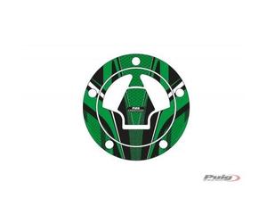 Puig 6312R Protections bouchon de réservoir protection adhésive au design sportif résistante aux impacts, rayures et rayons UV pour améliorer la protection et l’esthétique, Rouge