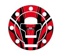 Puig 6316R Protections Bouchon de réservoir Protection adhésive au Design Sportif résistante aux impacts, Rayures et Rayons UV pour améliorer la Protection et l’esthétique, Rouge