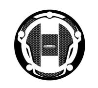 Puig 6317U Protections bouchon de réservoir protection adhésive au design sportif résistante aux impacts, rayures et rayons UV pour améliorer la protection et l’esthétique, Gris