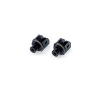 Puig 6340N Jeu Adapt Repose-Pieds Pilote pour BMW F800 R 09'-18', BMW K1200R 05'-08', BMW K1300 R 09'-16', Noir