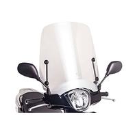 Puig 6371W Carenabris T.S. protection d’échappement avec base en silicone et rouleaux pour absorption des impacts et glissement en cas de chute, Transparent