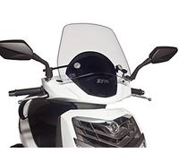 Puig 6373W Trafic and Urban Flyscreen aerodynamic urban polycarbonate screen, 3 mm thick, with rounded profile and wind protection for daily riding, Clear