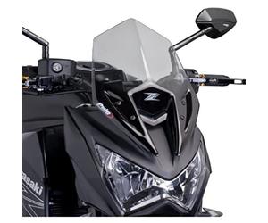 Puig 6401N New Generation Sport ; carénage aérodynamique ; fabriqué en méthacrylate haute résistance ; homologation TÜV, Noir