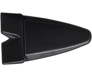 Puig 6413N Bavette arrière pour plaque d’immatriculation avec extension en ABS pour améliorer la protection et la personnalisation arrière, Noir