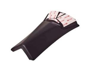Puig 6427N Bavette arrière pour plaque d’immatriculation avec extension en ABS pour améliorer la protection et la personnalisation arrière, Noir