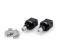 Puig 6645N Jeu Adapt Repose-Pieds Passager pour Honda CB500F 13'-15', Honda CB500X 13'-18', Noir