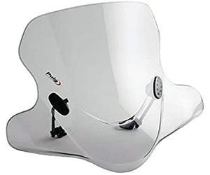 Puig 6808H City Touring saute-vent pour scooter avec protection renforcée contre le vent et les conditions urbaines exigeantes, Fumé