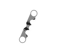Puig 6917U Autocollants de protection de té de fourche aspect carbone, résistants aux chocs, rayures et rayons UV, Gris