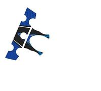 Puig 6931 Manche A Protection d'écran pour Yamaha FZ6 Fazer S2 07-10, bleu