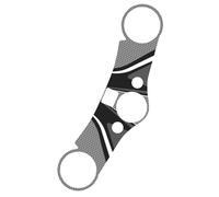 Puig 6969U Autocollants de protection de té de fourche aspect carbone, résistants aux chocs, rayures et rayons UV, Gris