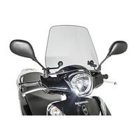 Puig 6999H Trafic and Urban Flyscreen aerodynamic urban polycarbonate screen, 3 mm thick, with rounded profile and wind protection for daily riding, Smoke