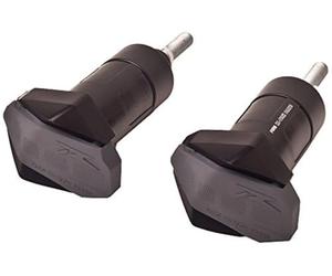Puig 7064N Protecteurs moteur R19 avec tampons en nylon et design compact pour une protection intégrale du châssis et du moteur, Noir