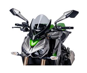 Puig 7514H Naked New Generation Touring touring et aérodynamique en acrylique de 3 mm avec prise d’air centrale qui améliore la protection et réduit les turbulences, Fumé