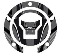 Puig 7572R Protections Bouchon de réservoir Protection adhésive au Design Sportif résistante aux impacts, Rayures et Rayons UV pour améliorer la Protection et l’esthétique, Rouge