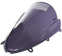 Puig 7614F Bulle Z-Racing aérodynamique et sportive en acrylique de 3 mm avec double hauteur et canaux latéraux améliorant la protection et la stabilité, Fumé Foncé