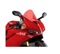 Puig 7621R Bulle R-Racer sportive aérodynamique haute performance fabriquée en PMMA de 3 mm avec design racing optimisé pour améliorer protection et stabilité, Rouge