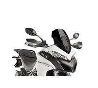 Puig 7622N Bulle Sport compacte et aérodynamique en acrylique haute résistance aux chocs, avec profil arrondi et design sportif qui améliore la protection et la visibilité, Noir