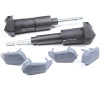 Puig 7707N Protecteurs moteur R19 avec tampons en nylon et design compact pour une protection intégrale du châssis et du moteur, Noir