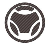 Puig 8117C Protections Bouchon de réservoir Protection adhésive au Design Sportif résistante aux impacts, Rayures et Rayons UV pour améliorer la Protection et l’esthétique, Carbone