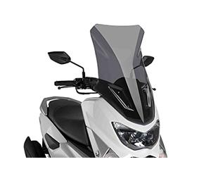 Puig 8121F Bulle V-Tech Line Touring en acrylique de 4 mm avec design aérodynamique anguleux pour une protection maximale et une réduction des turbulences, Fumé Foncé