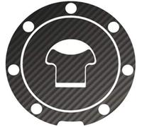 Puig 8379C Protections bouchon de réservoir protection adhésive au design sportif résistante aux impacts, rayures et rayons UV pour améliorer la protection et l’esthétique, Carbone