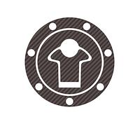 Puig 8405C Protections bouchon de réservoir protection adhésive au design sportif résistante aux impacts, rayures et rayons UV pour améliorer la protection et l’esthétique, Carbone